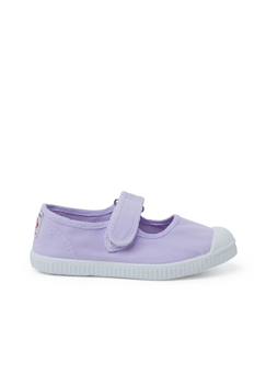Chaussures-Chaussures babies bout en caoutchouc à fermeture scratch