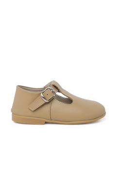 Chaussures-Salomés en cuir avec fermeture à boucle