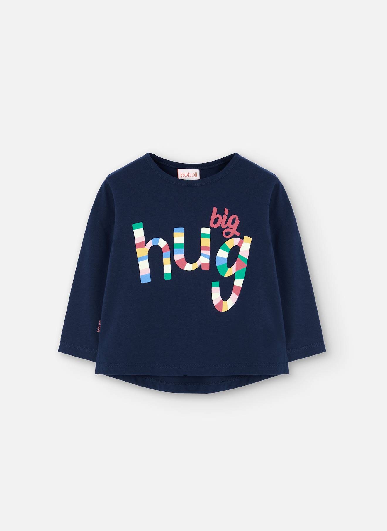 T-shirt En Tricot Fille Lettres Colorées Bleu