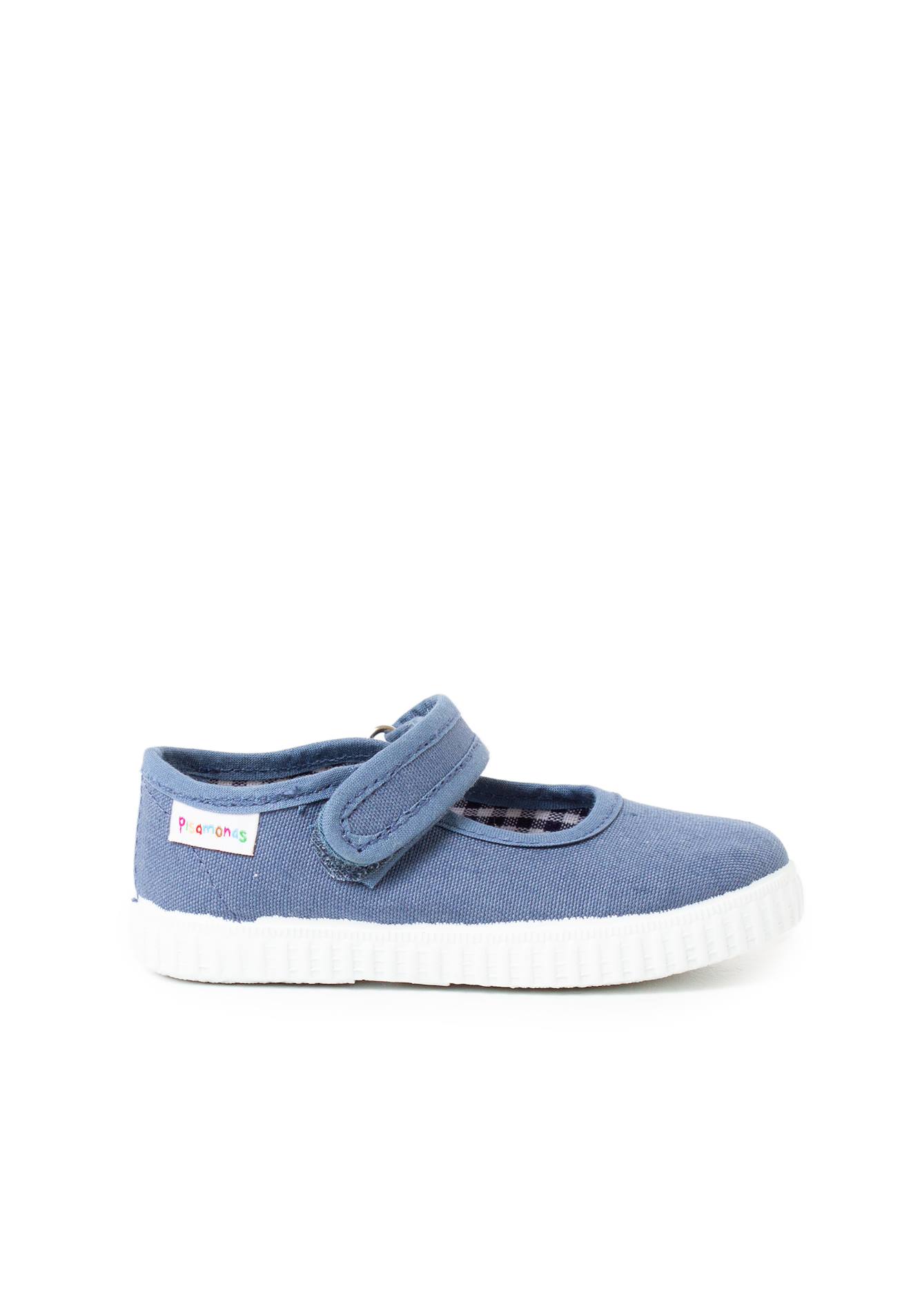 Chaussures Babies Fille À Scratch Style Basket Bleu Denim