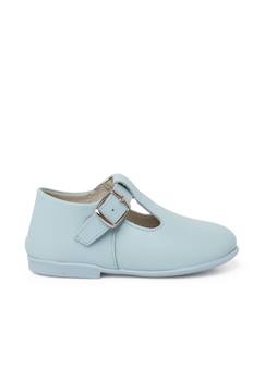 Chaussures-Salomés en cuir avec fermeture à boucle