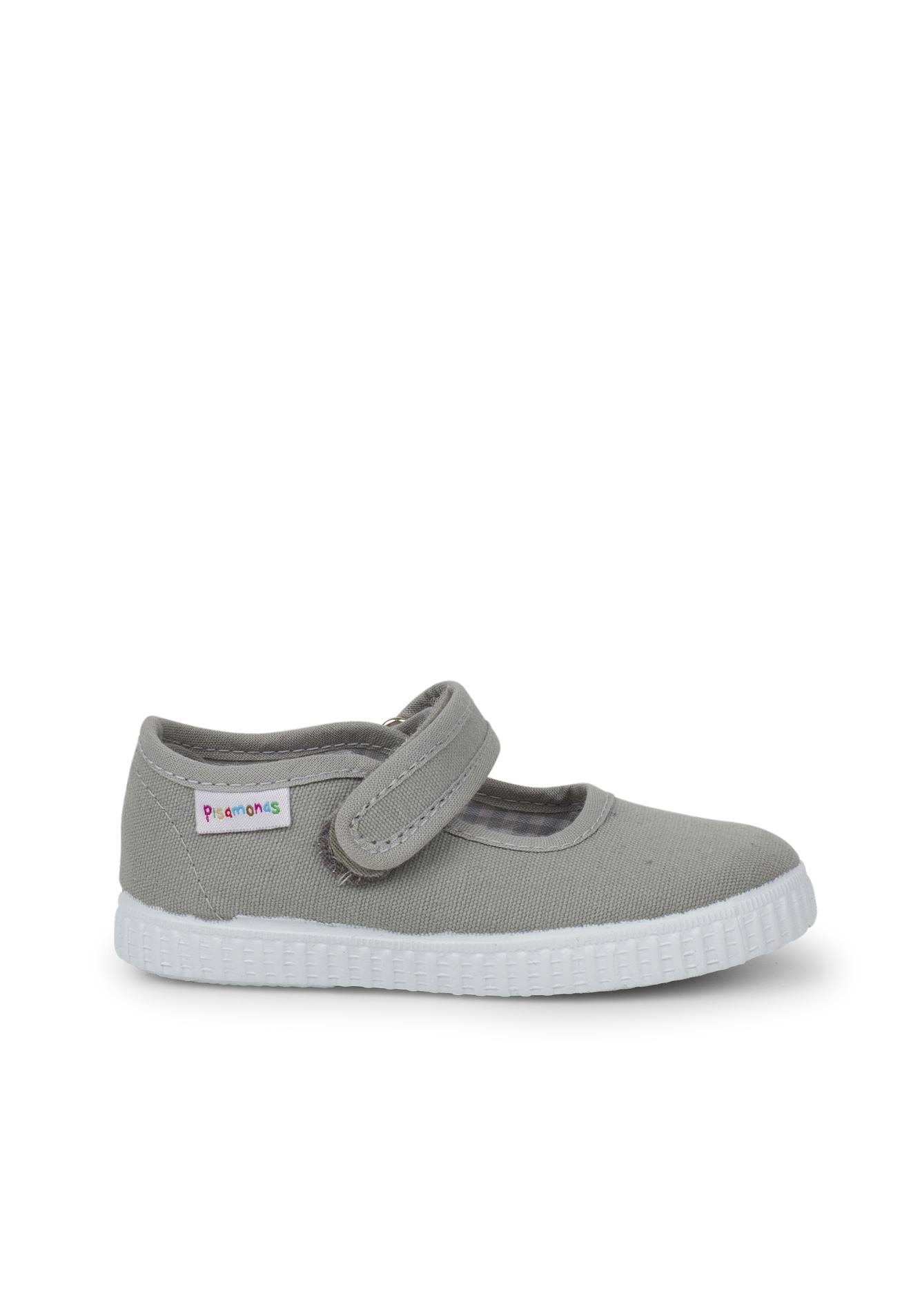 Chaussures Babies Fille À Scratch Style Basket Gris