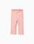 Pantalon côtelé avec volants flare Rose 2 - vertbaudet enfant 
