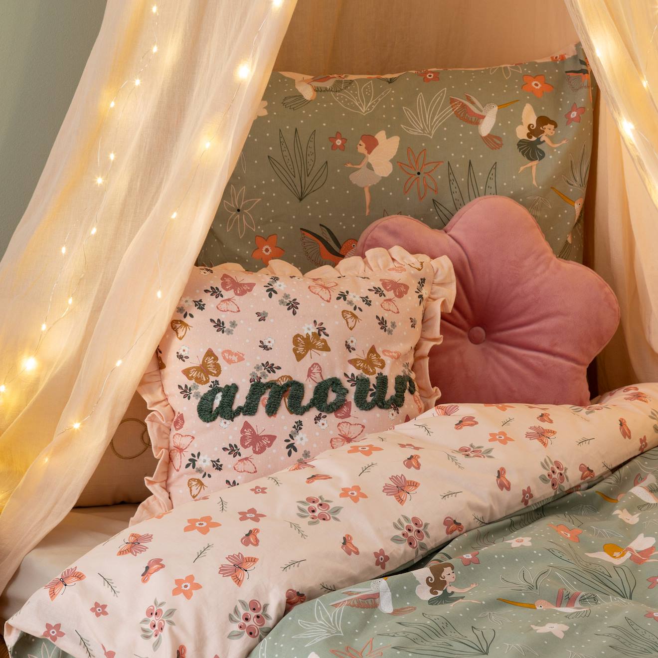 Coussin Brodé - Alina Multicolore