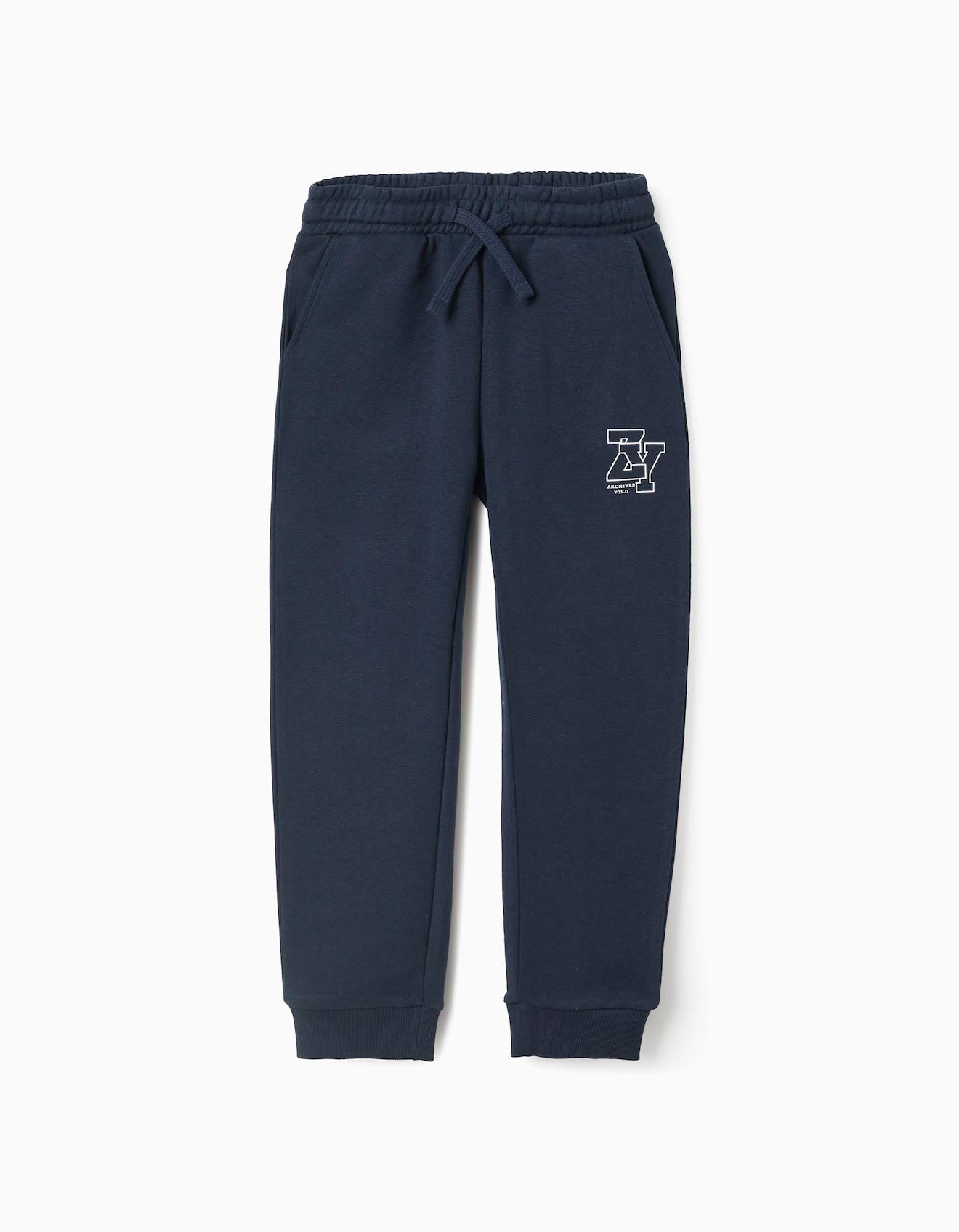 Pantalon De Jogging À Cordon Bleu Foncé