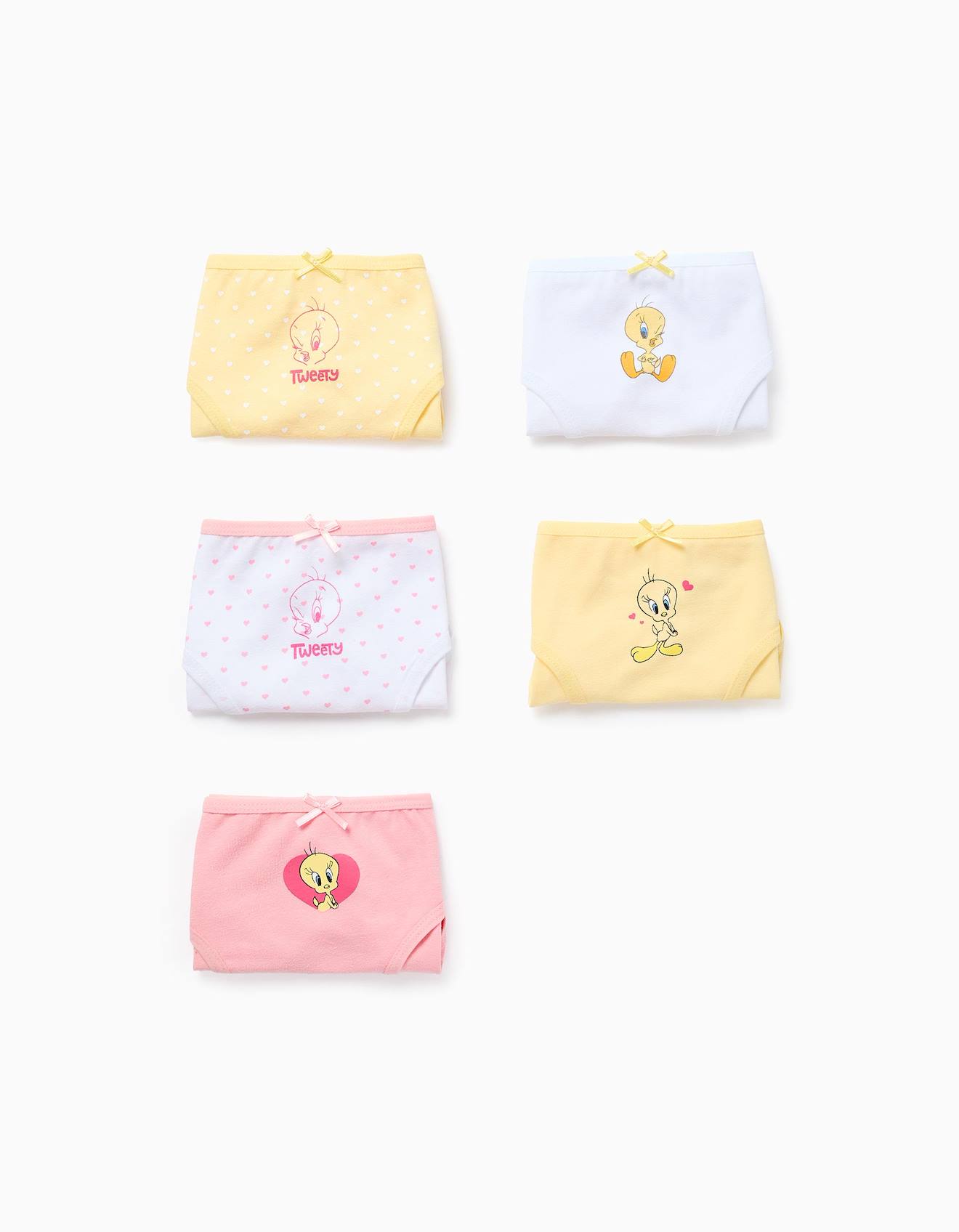 Pack 5 Culottes Tweety Multicolore