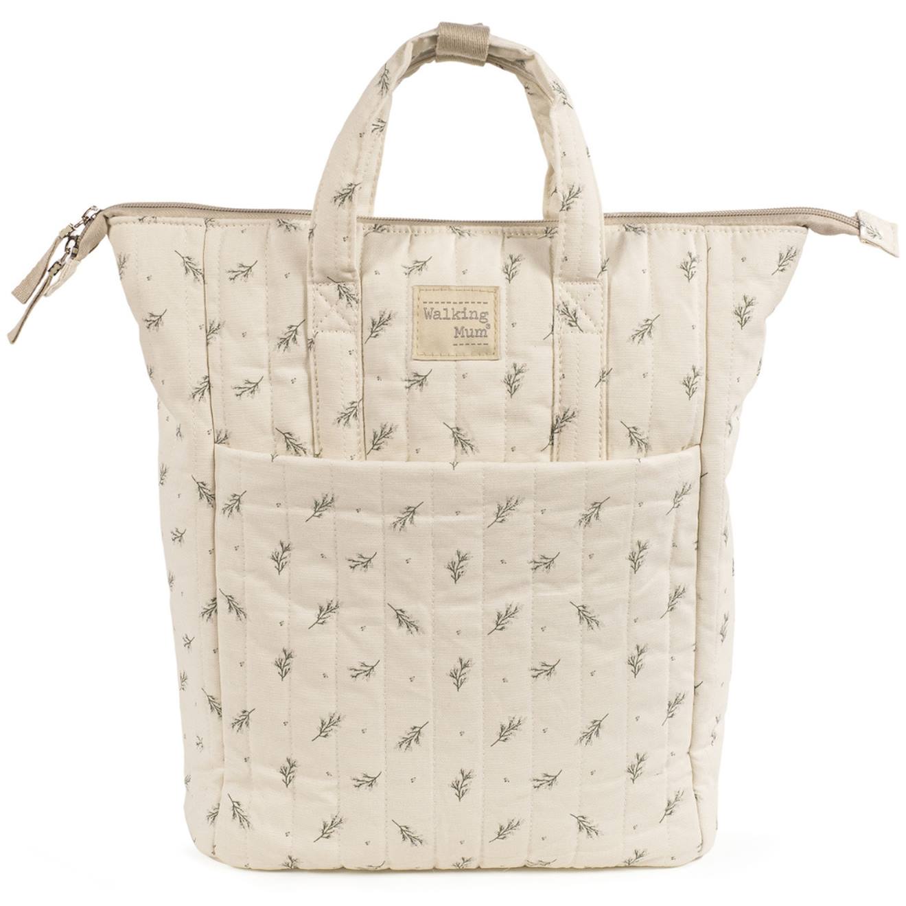 Sac À Dos À Langer Ecru, Vert