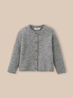 -Cardigan avec laine et mohair