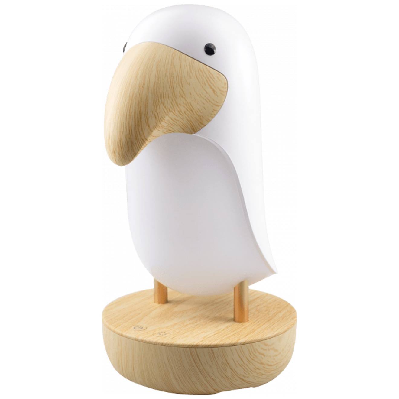 Veilleuse Et Enceinte Bluetooth Toucan Blanc, Marron (Mary'S) - Image 1