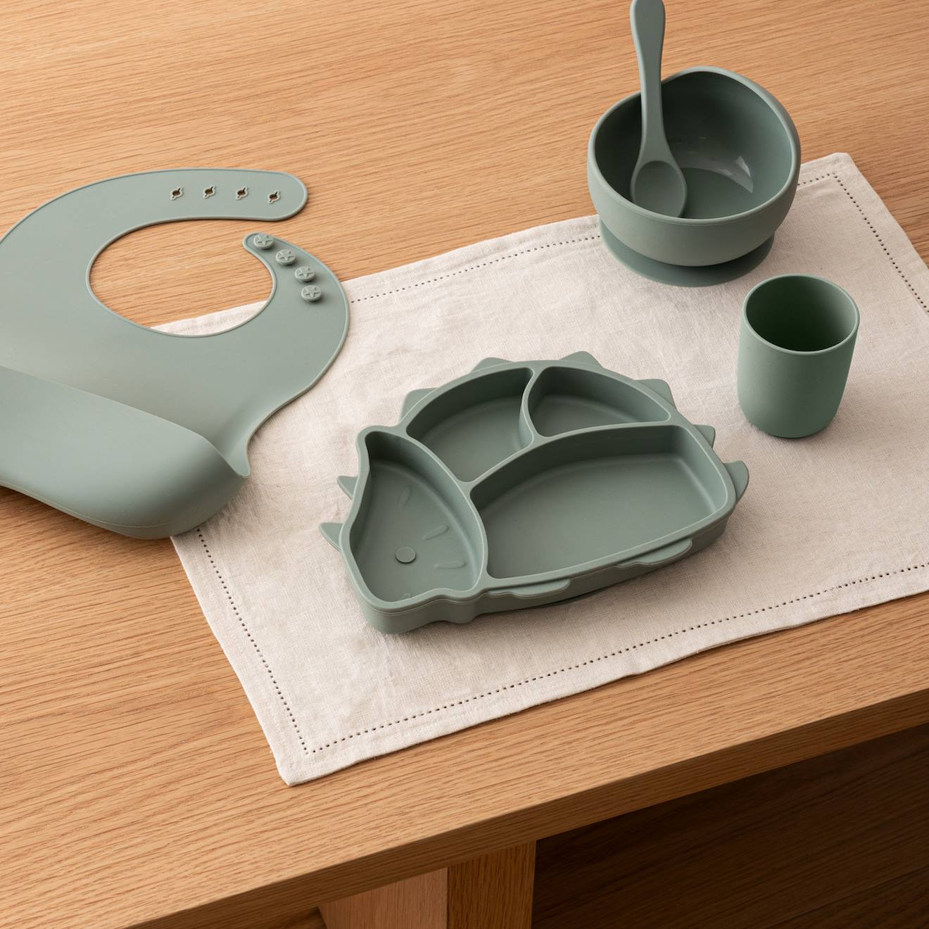 Set Repas 5 Pièces Yum Vert Vert Clair