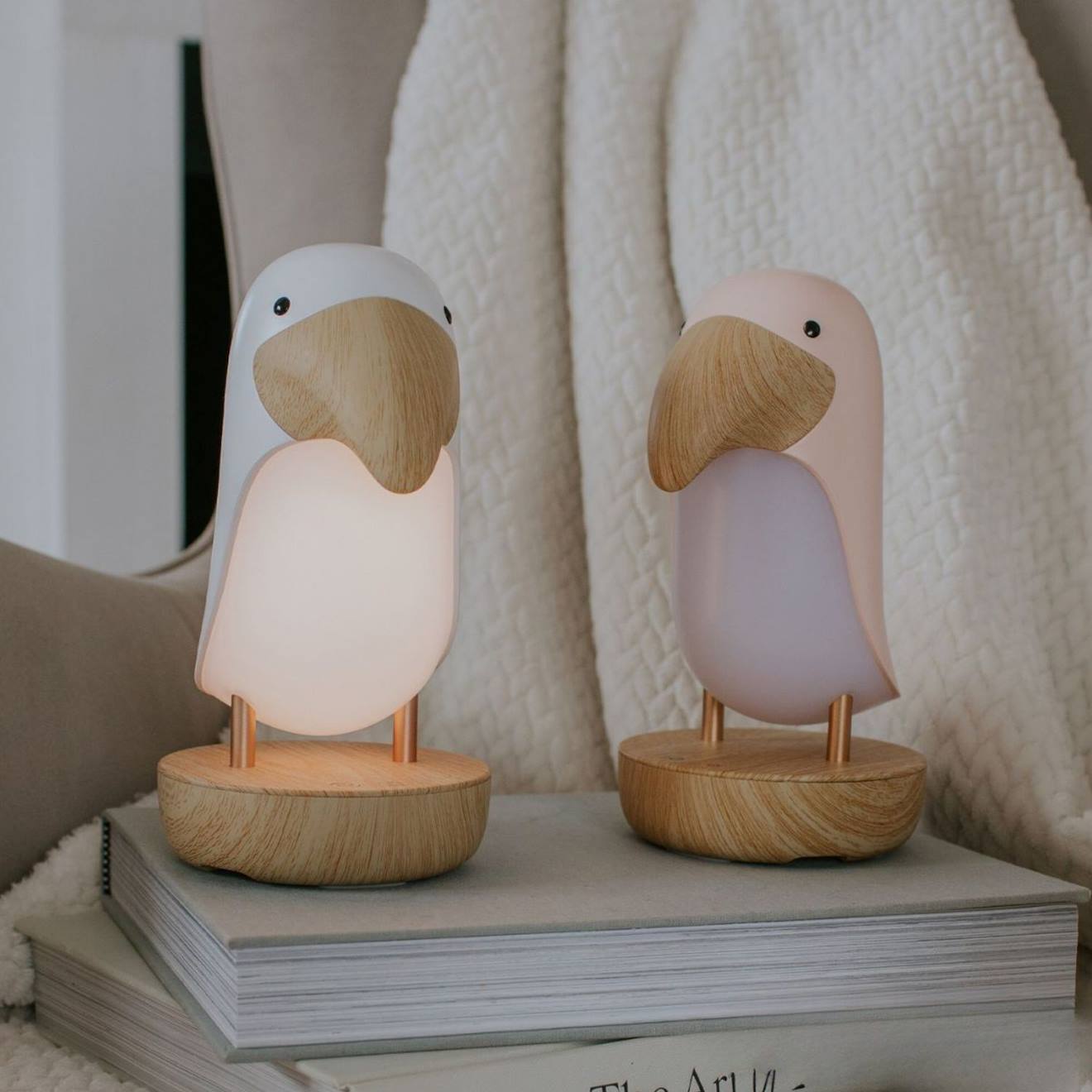 Veilleuse Et Enceinte Bluetooth Toucan Blanc, Marron (Mary'S) - Image 3