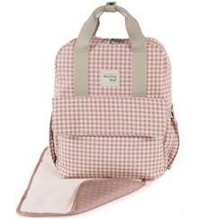 -Sac à dos à langer i love vichy vert