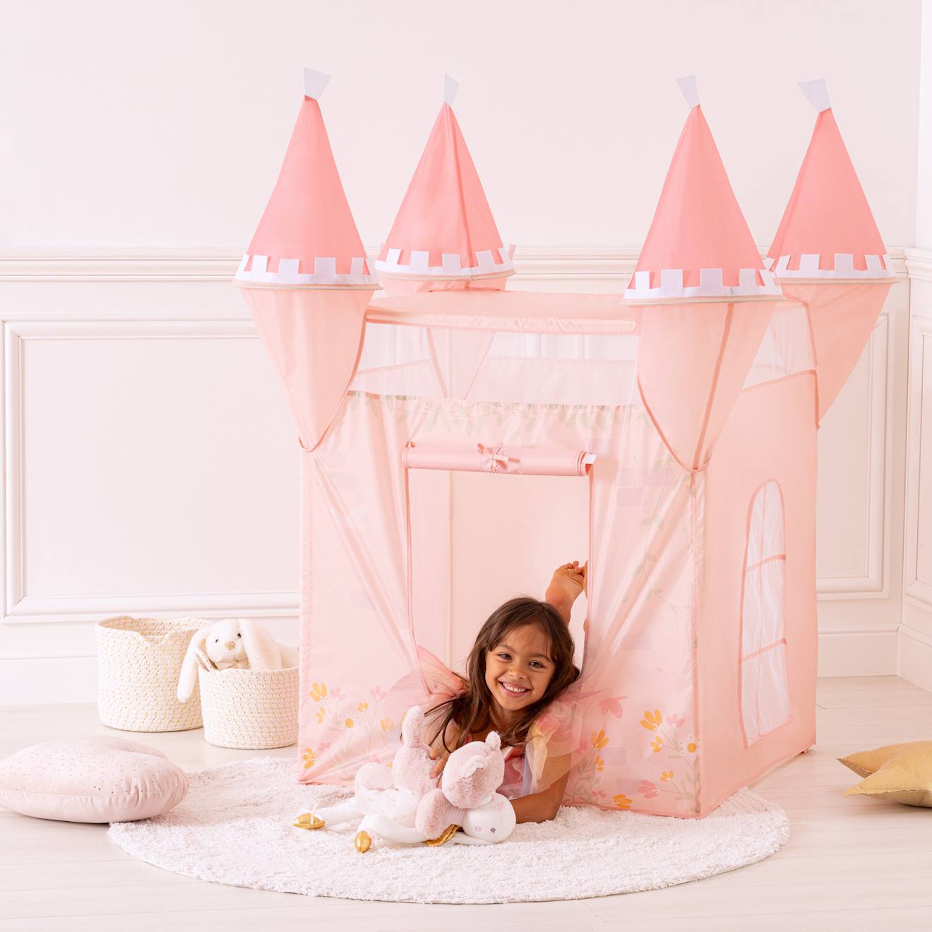 Tente+Enfant+-+Chateau+Rose