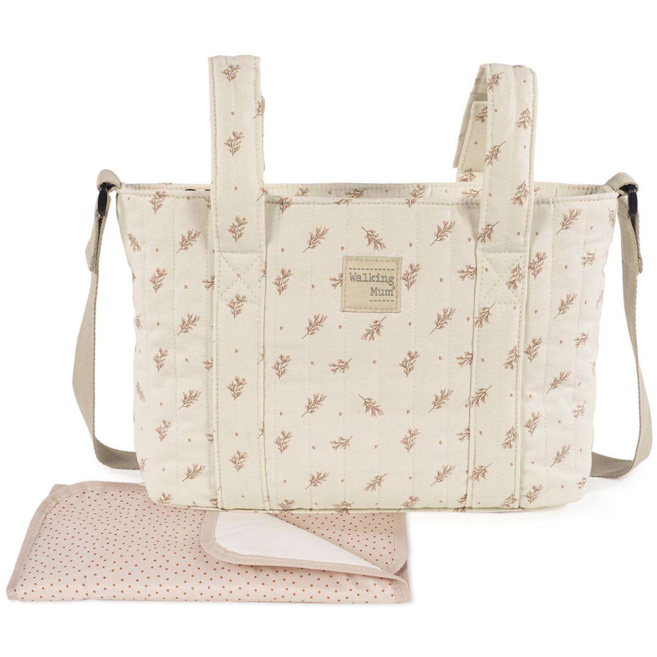 Sac À Poussette Crossbody Mimosa Rose Ecru, Rose (Walking Mum) - Image 2