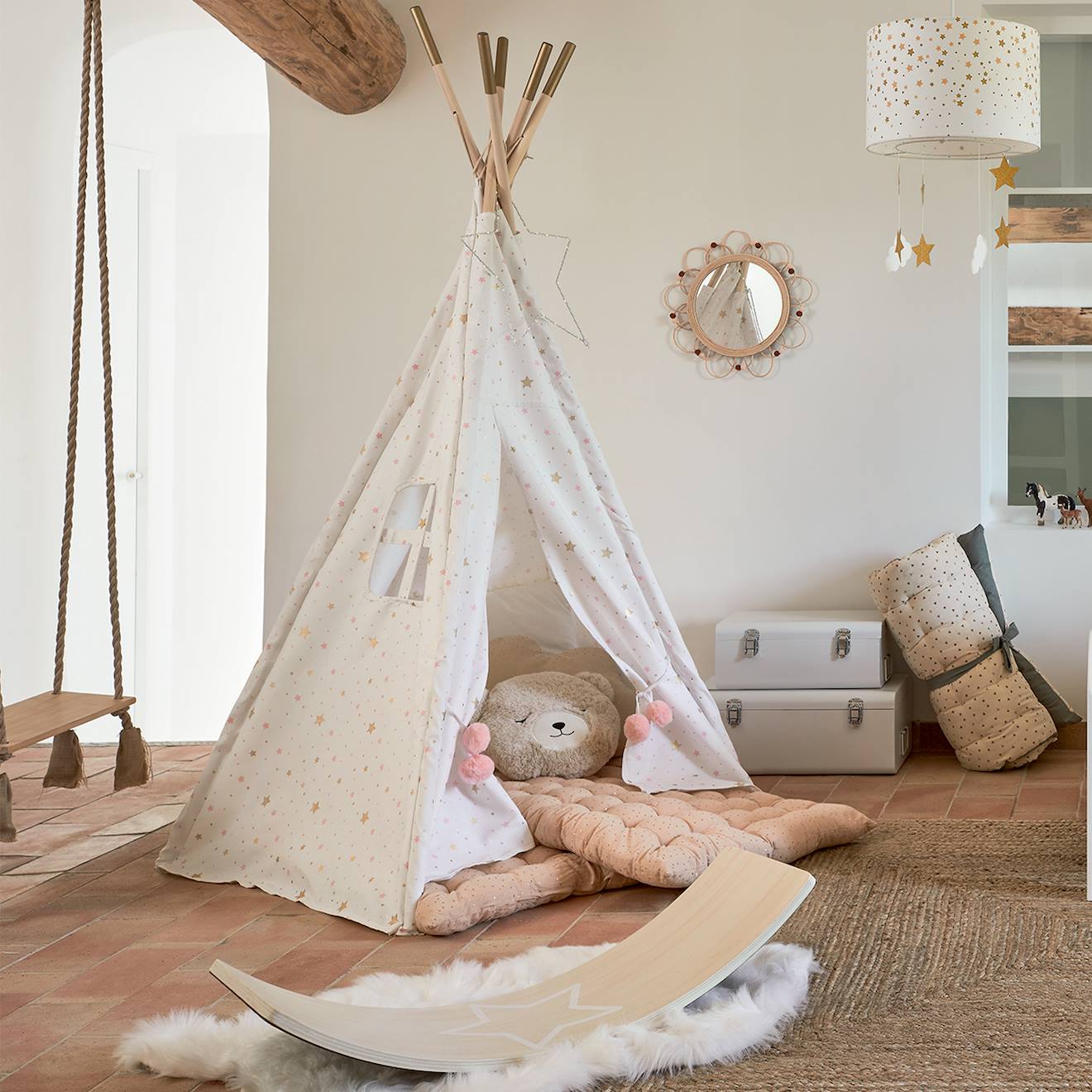 Miroir Enfant - Campagne Beige