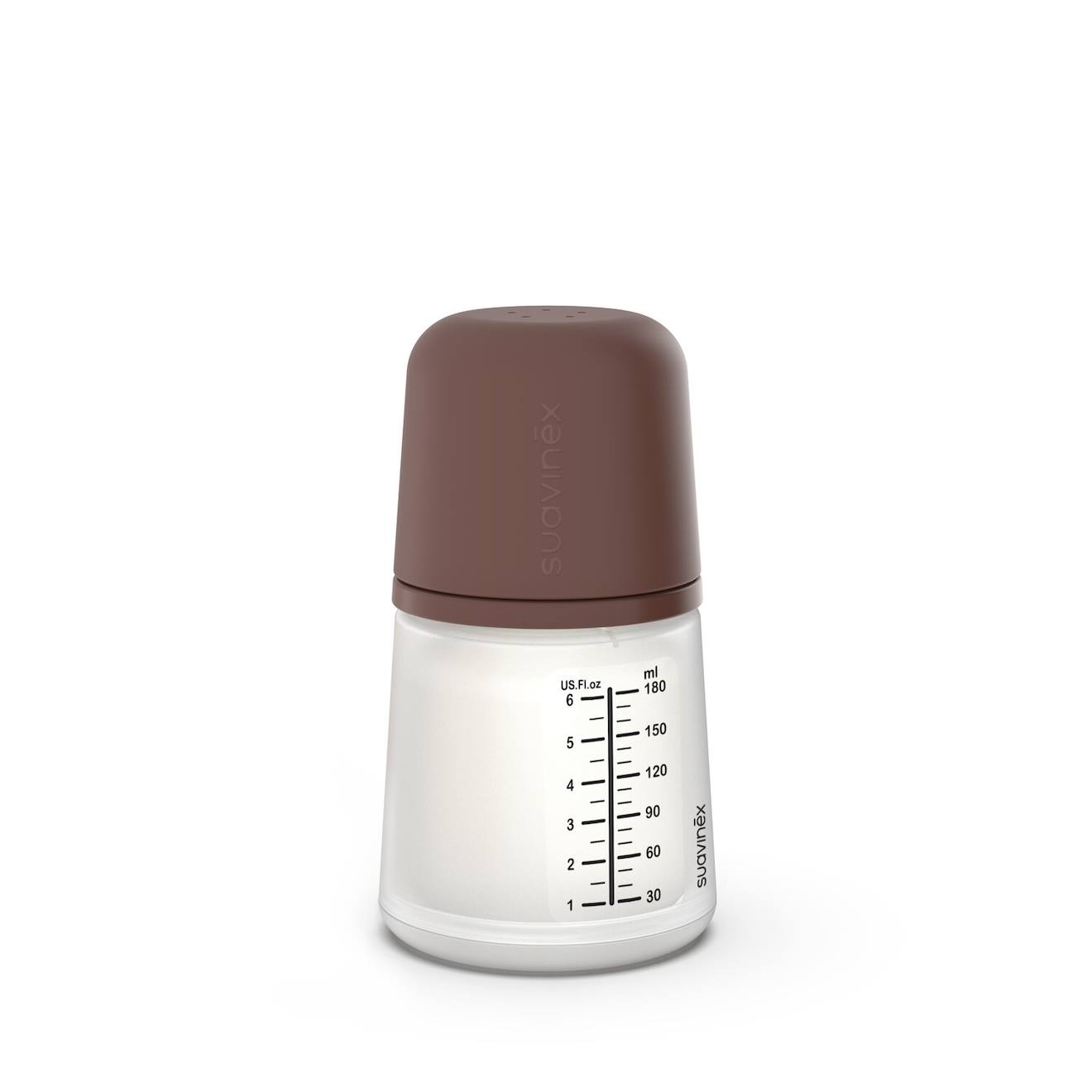 Biberon Anti-colique 180 Ml Spécial Allaitement Zero.zero Marron