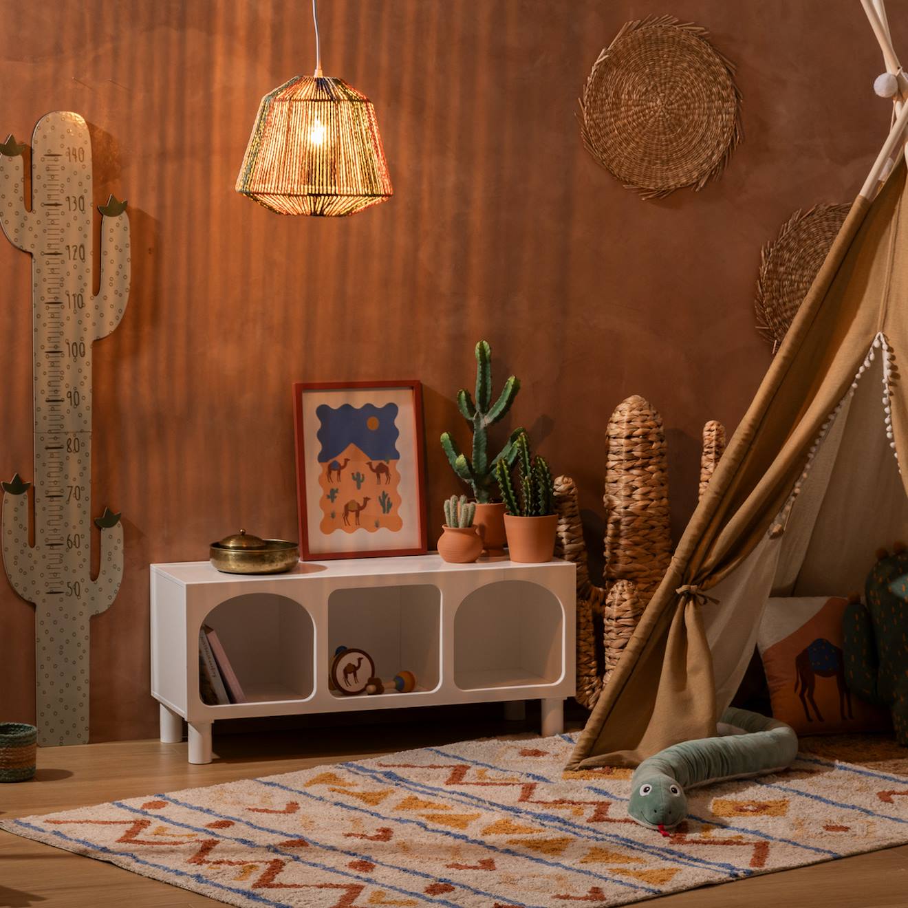 Suspension En Corde De Papier Tressée - Jily Multicolore