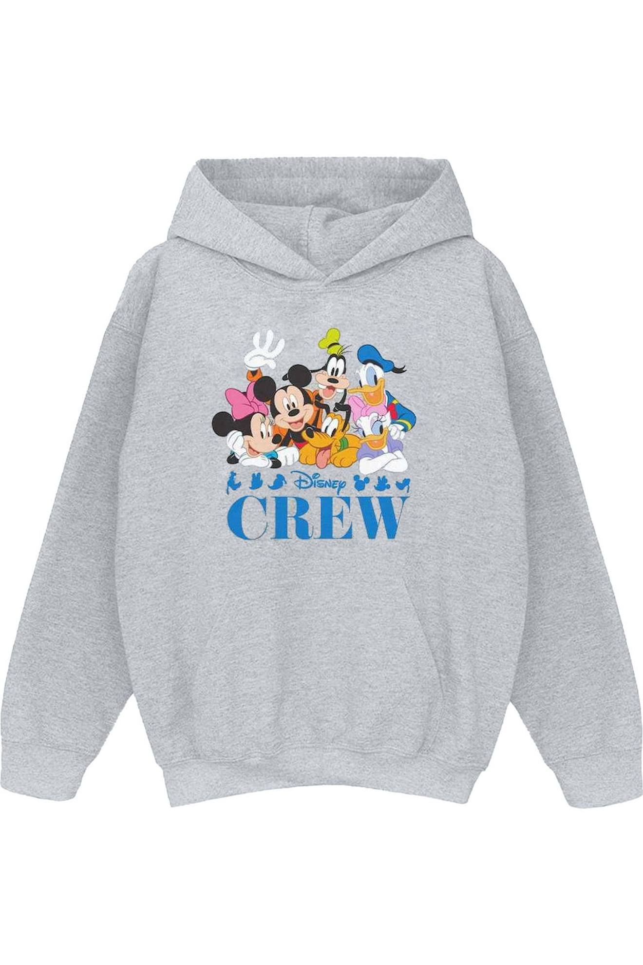 Sweat À Capuche Friends Coton Disney Gris Chiné