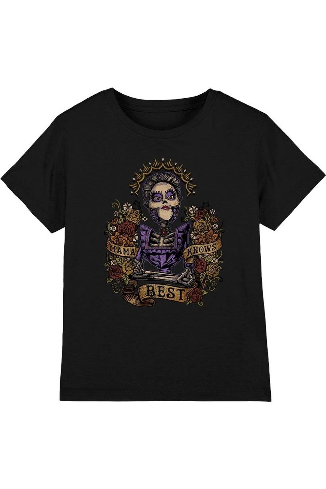 T-shirt Coton Mama Knows Best Noir