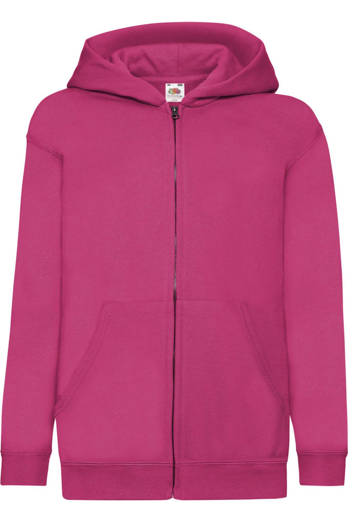 Veste À Capuche Coton Classic Fuchsia