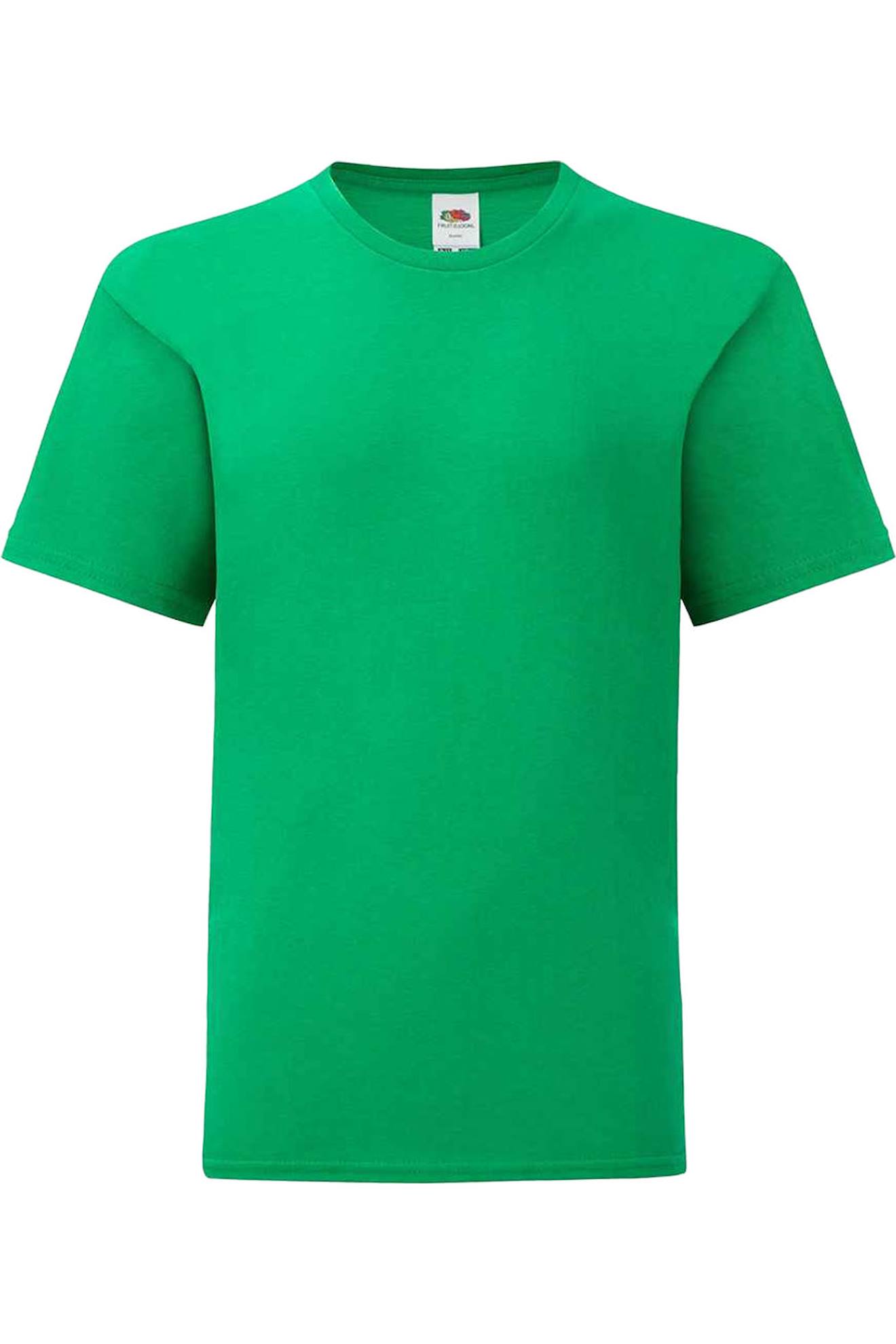 T-shirt Coton Peigné Et Filé À L'anneau Iconic Vert Kelly