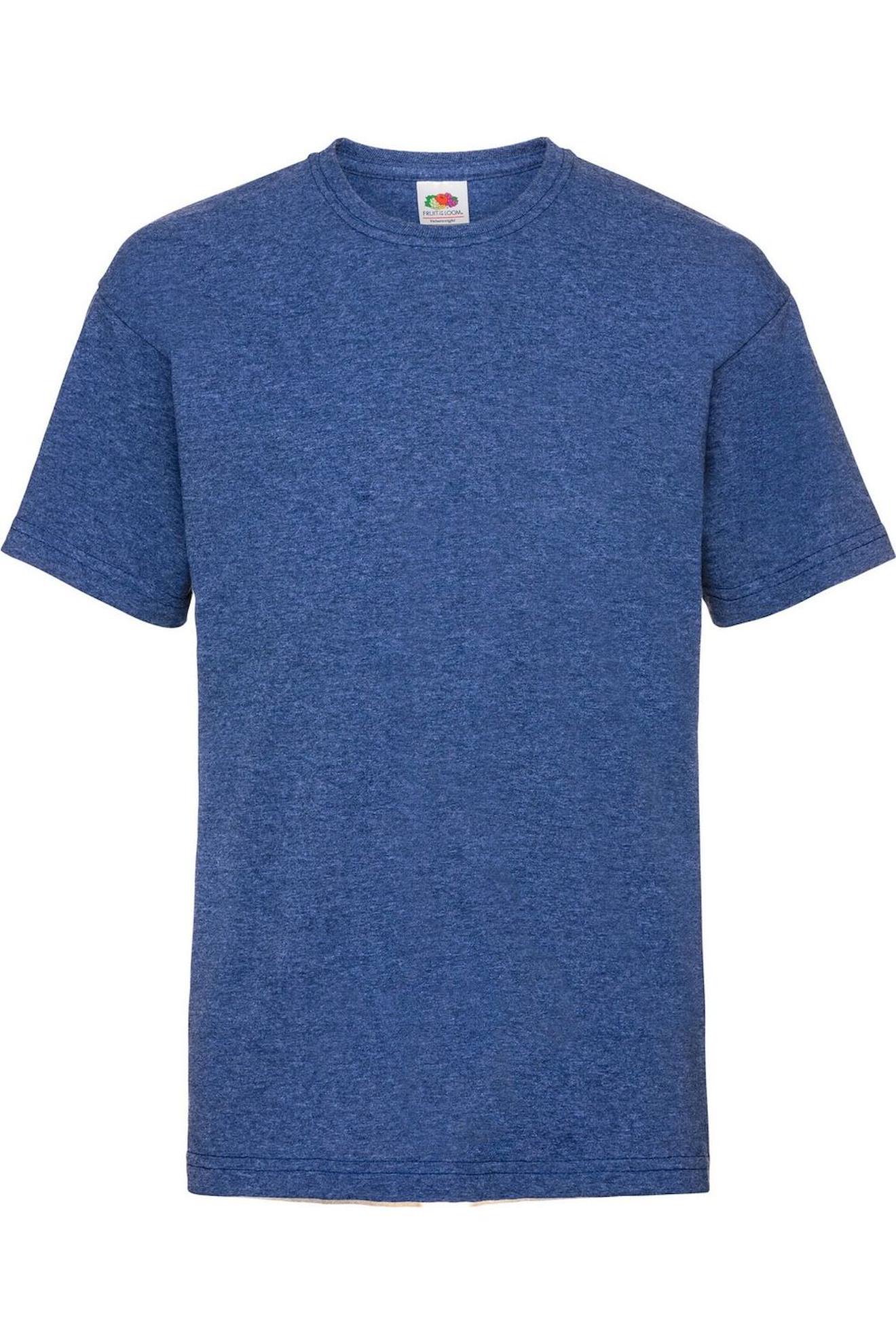T-shirt Coton Valueweight Bleu Roi Chiné