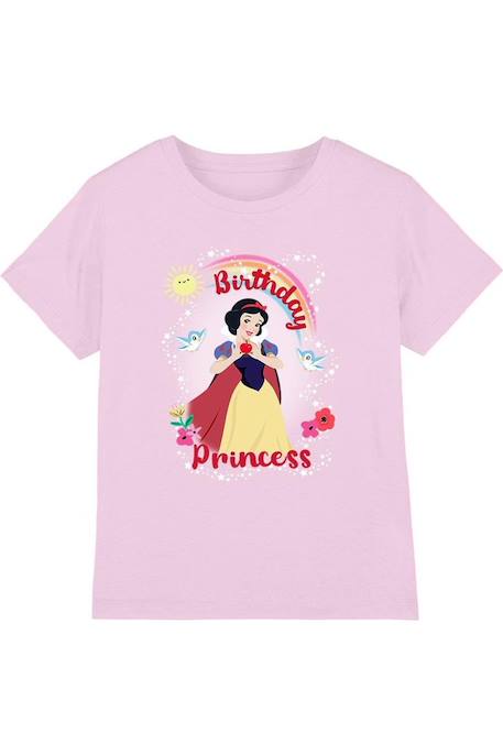Fille-T-shirt, sous-pull-T-shirt coton blanche-neige birthday princess and friends