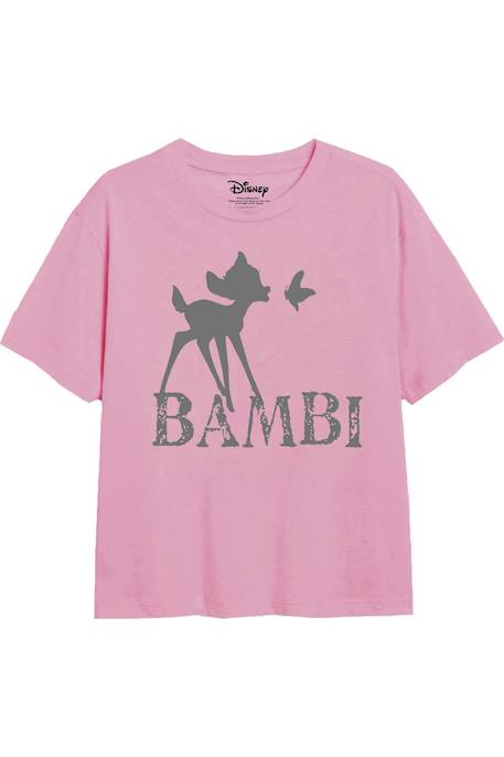 Fille-T-shirt coton bambi