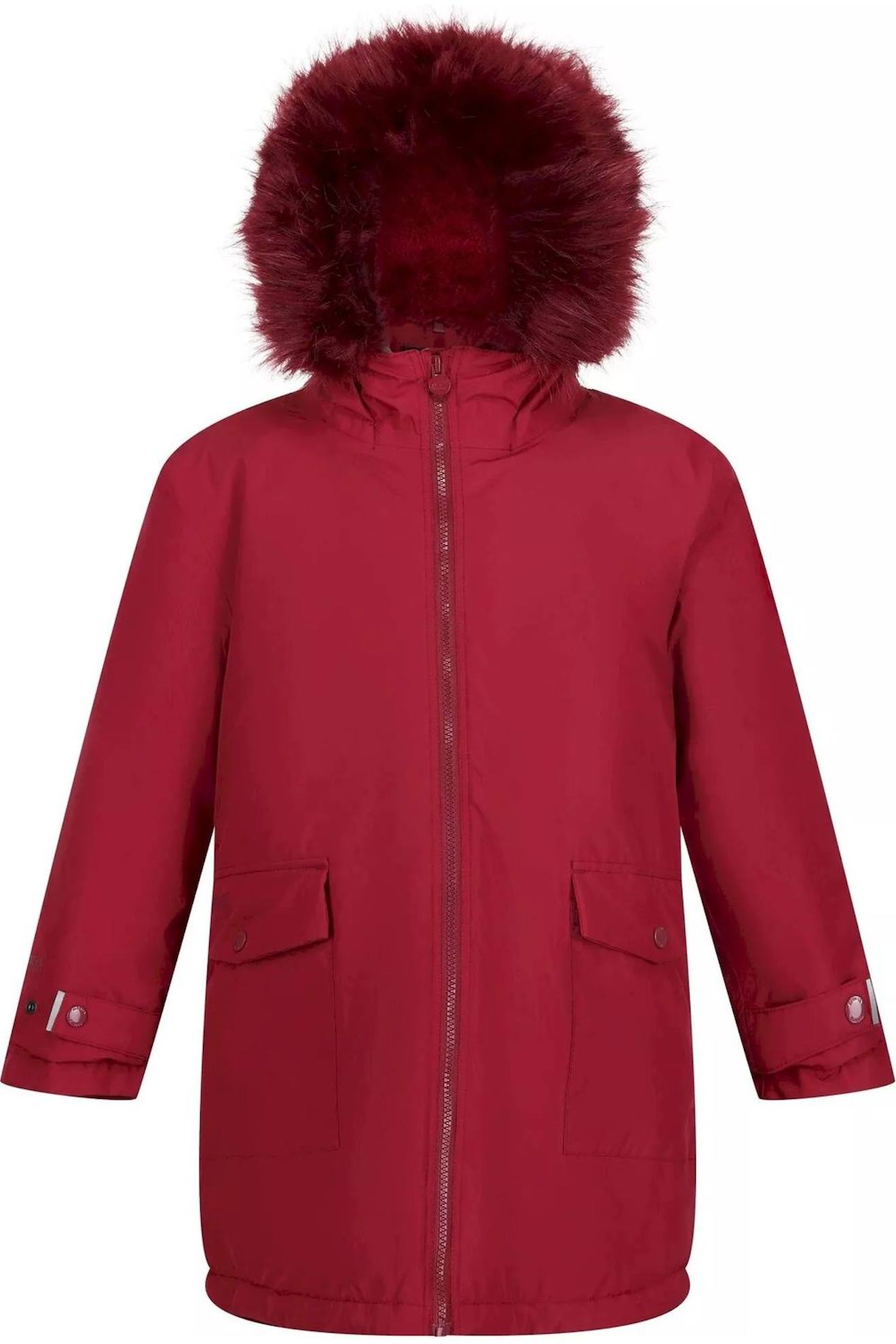 Parka Polyester Adelyn Rouge Sombre