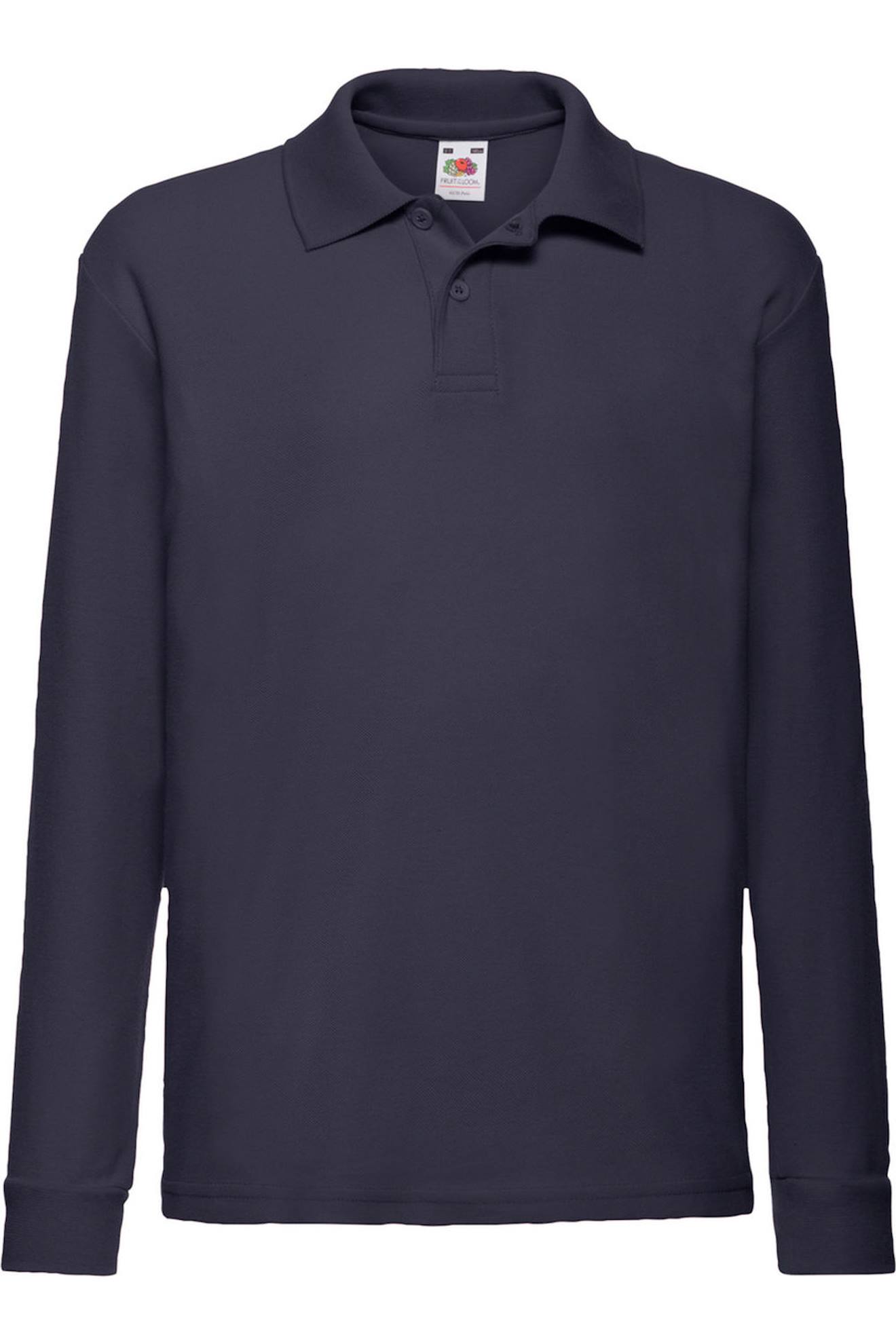 Polo Polyester Bleu Marine Sombre