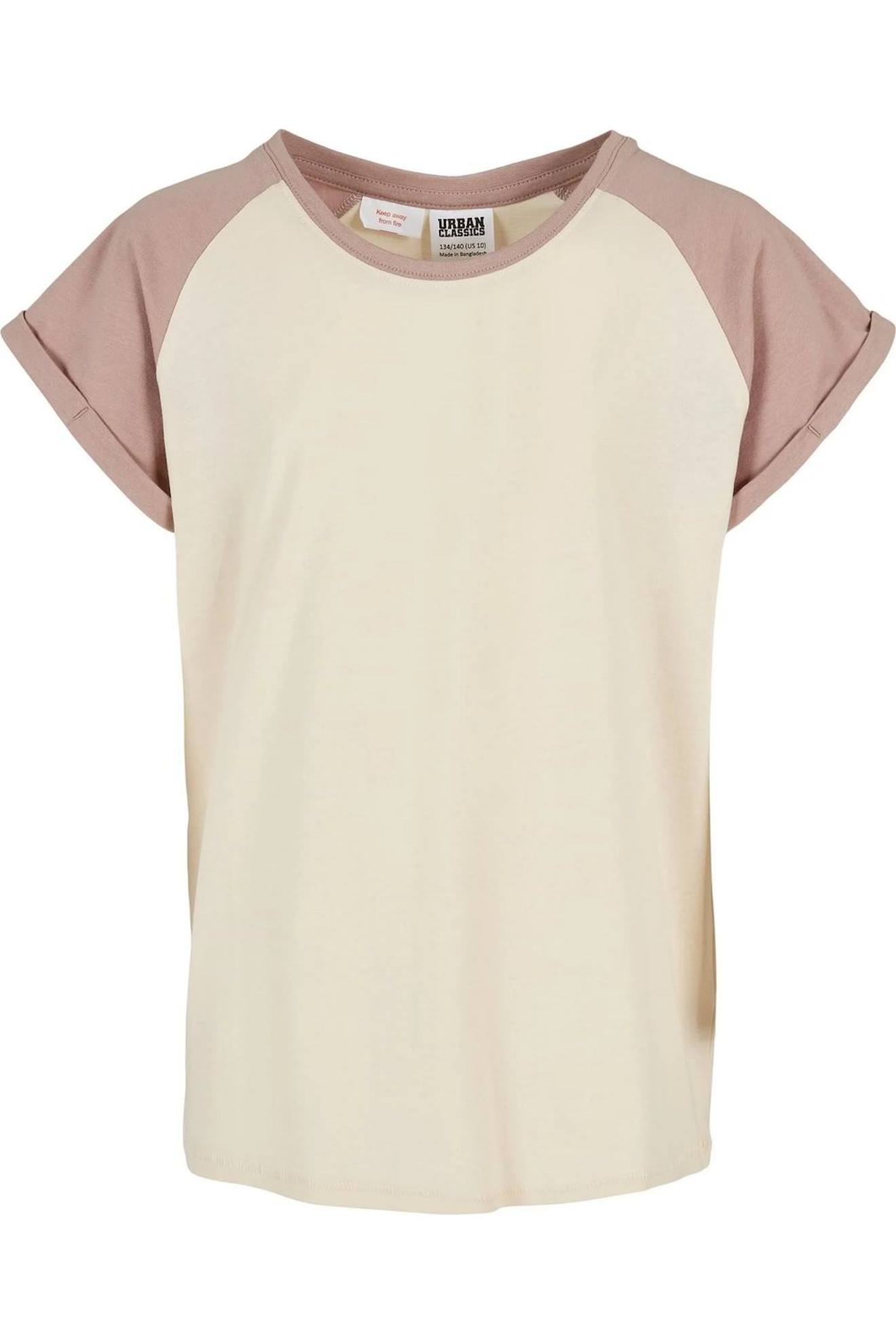 T-shirt Synthétique Sable Blanc / Rose Pâle
