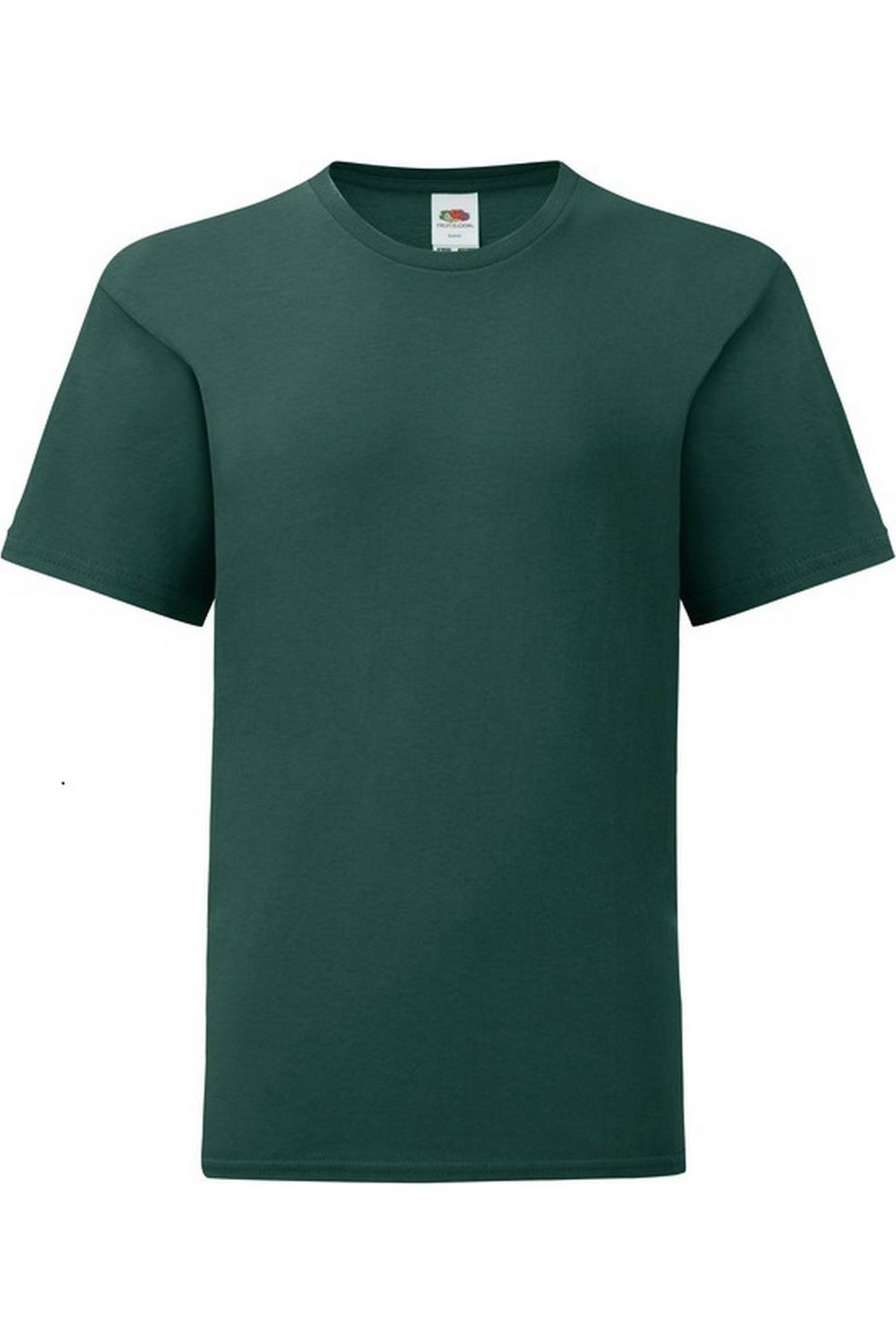 T-shirt Iconic Coton Peigné Et Filé À L'anneau 150 Vert Forêt