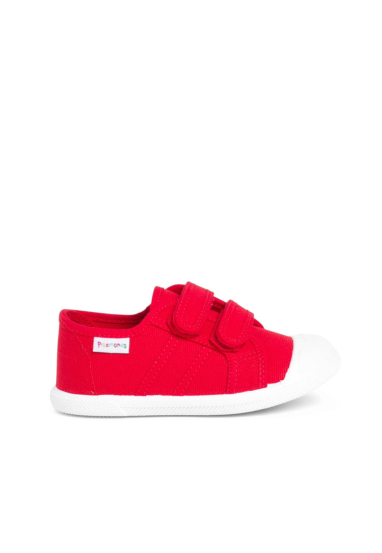 Baskets En Toile Avec Scratchs Pour Enfant Rouge