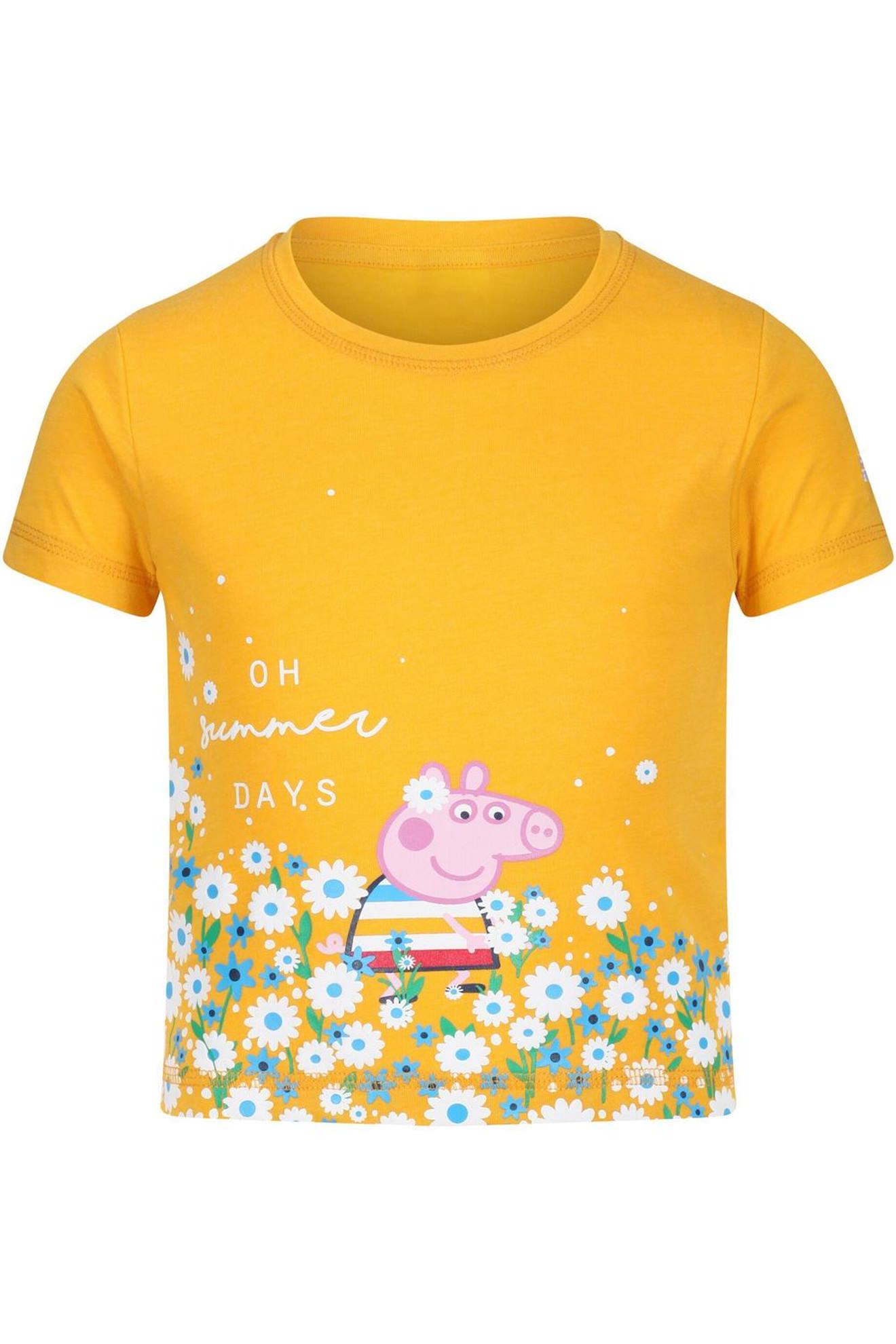 T-shirt Coton Peppa Pig Jaune