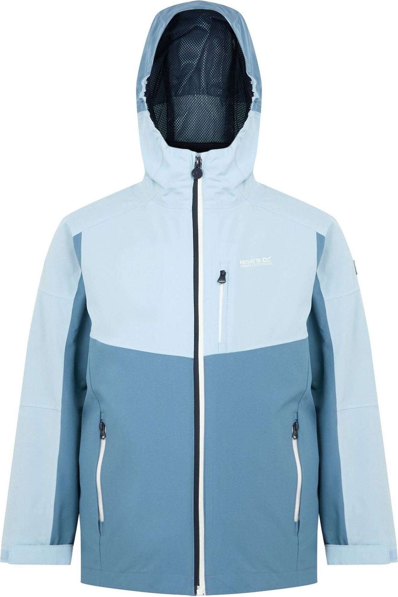 Veste Imperméable Synthétique Trekktain Bleu De Gris / Bleu Ciel