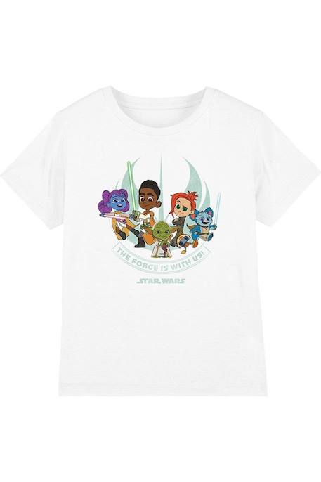Fille-T-shirt, sous-pull-T-shirt young jedi adventure coton star wars young jedi adventure the force is with us