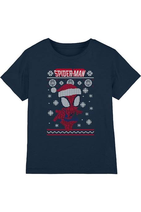 Fille-T-shirt de noël Spiderman coton