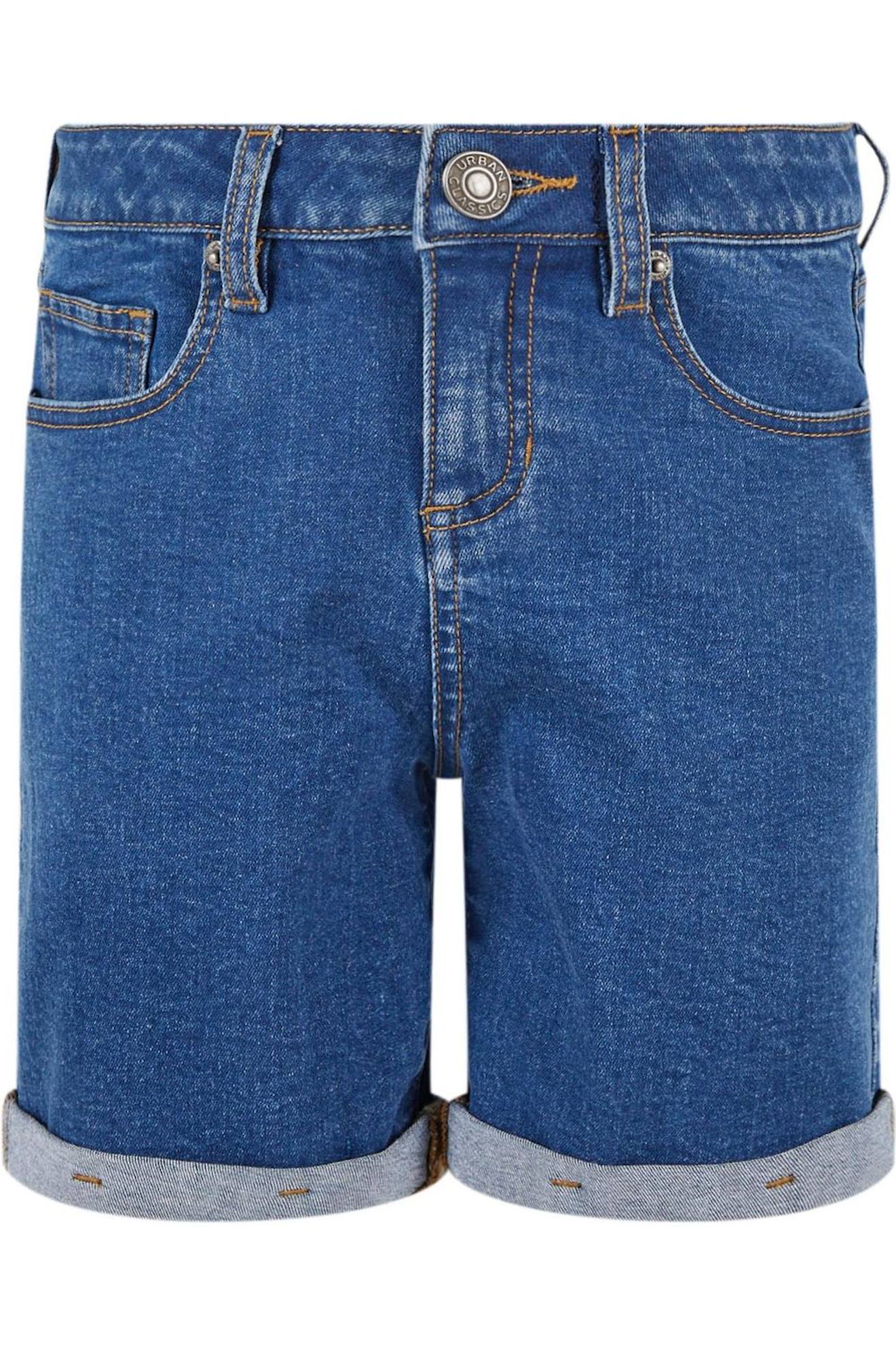 Short Coton Bleu Clair Délavé