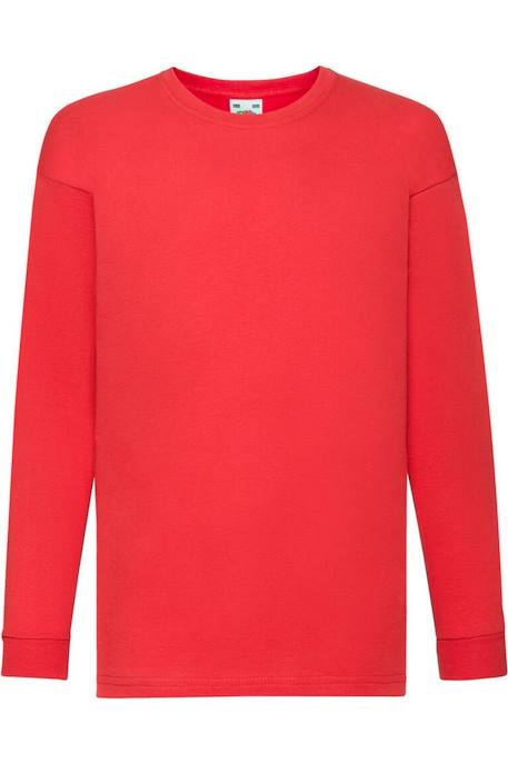 T-shirt coton valueweight Bleu marine sombre+Bleu roi+Noir+Rouge 9 - vertbaudet enfant 