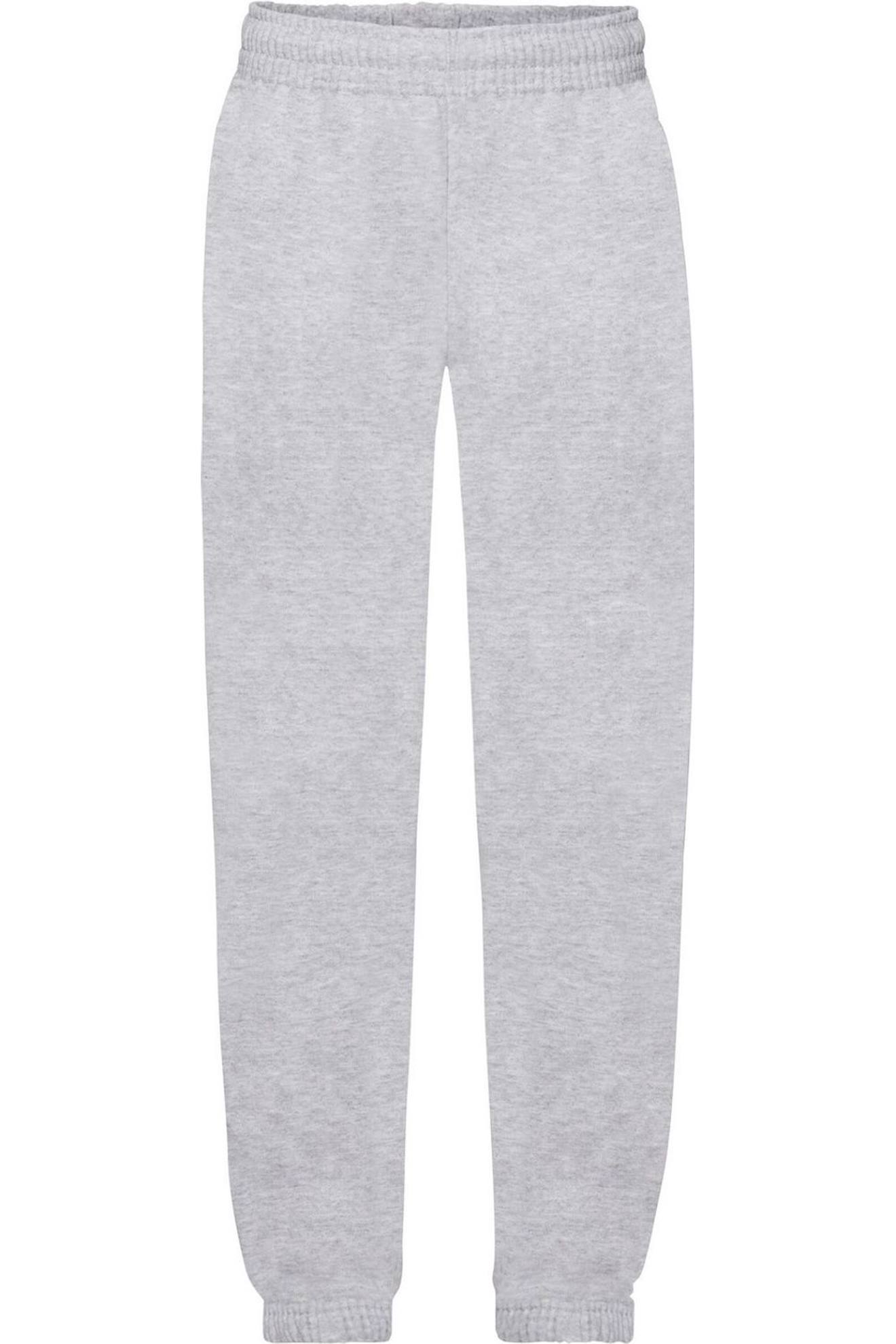Pantalon De Jogging En Coton Peigné Qualité Supérieure Premium Gris Chiné