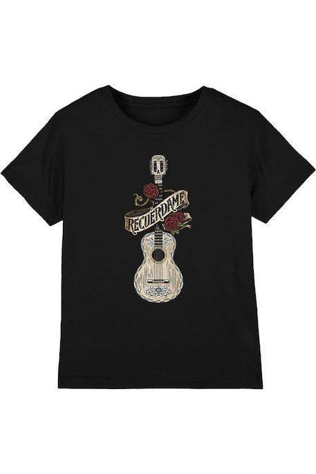 Fille-T-shirt, sous-pull-T-shirt coton recuerdame famous guitar