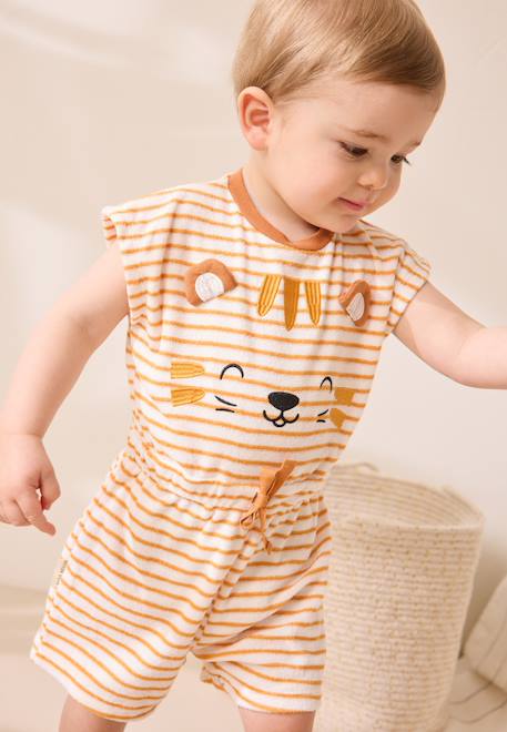 Bébé-Salopette, combinaison-Combishort bébé en éponge mio