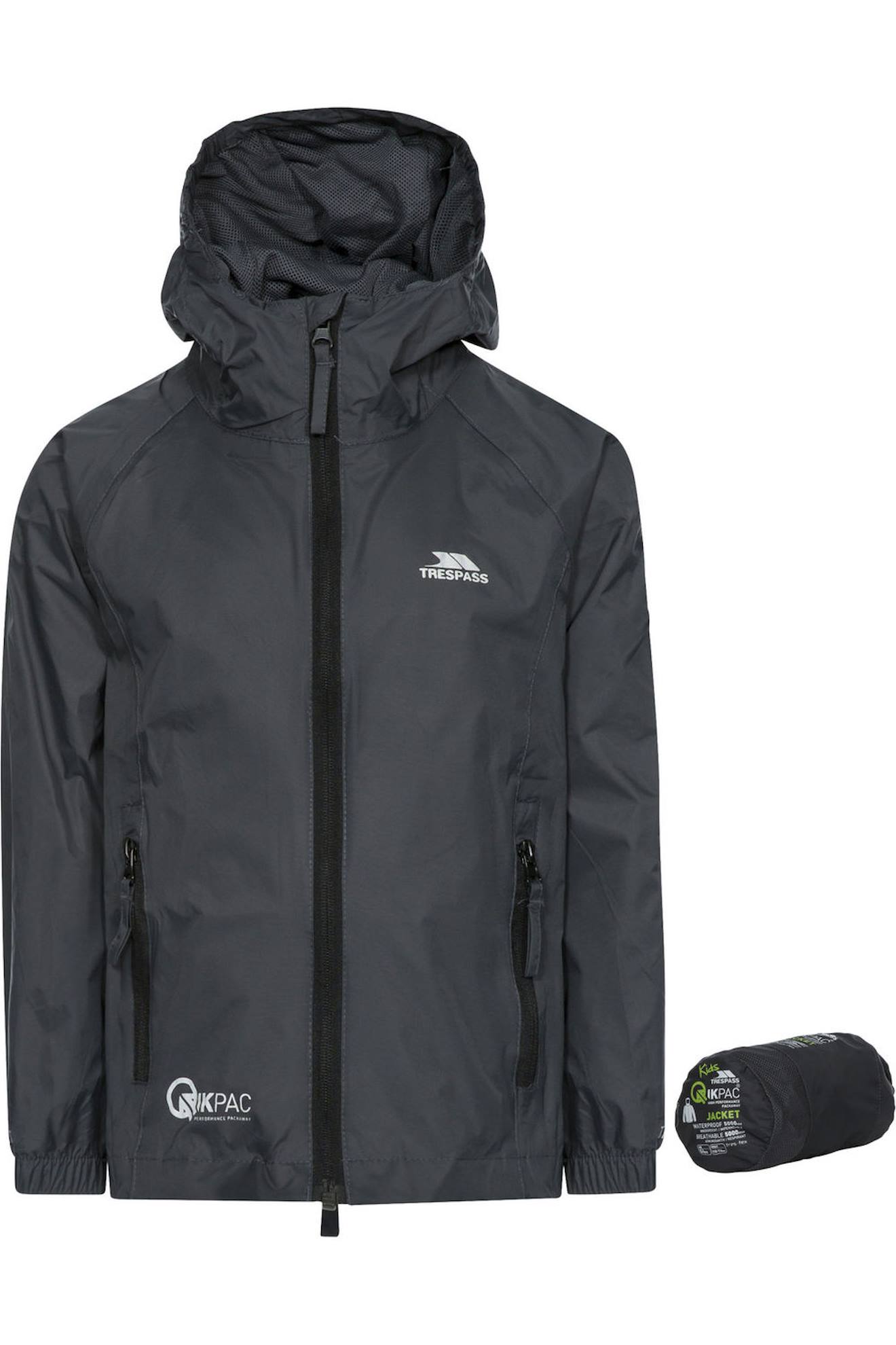 Qikpac Veste Imperméable Repliable Coton Égyptien Gris