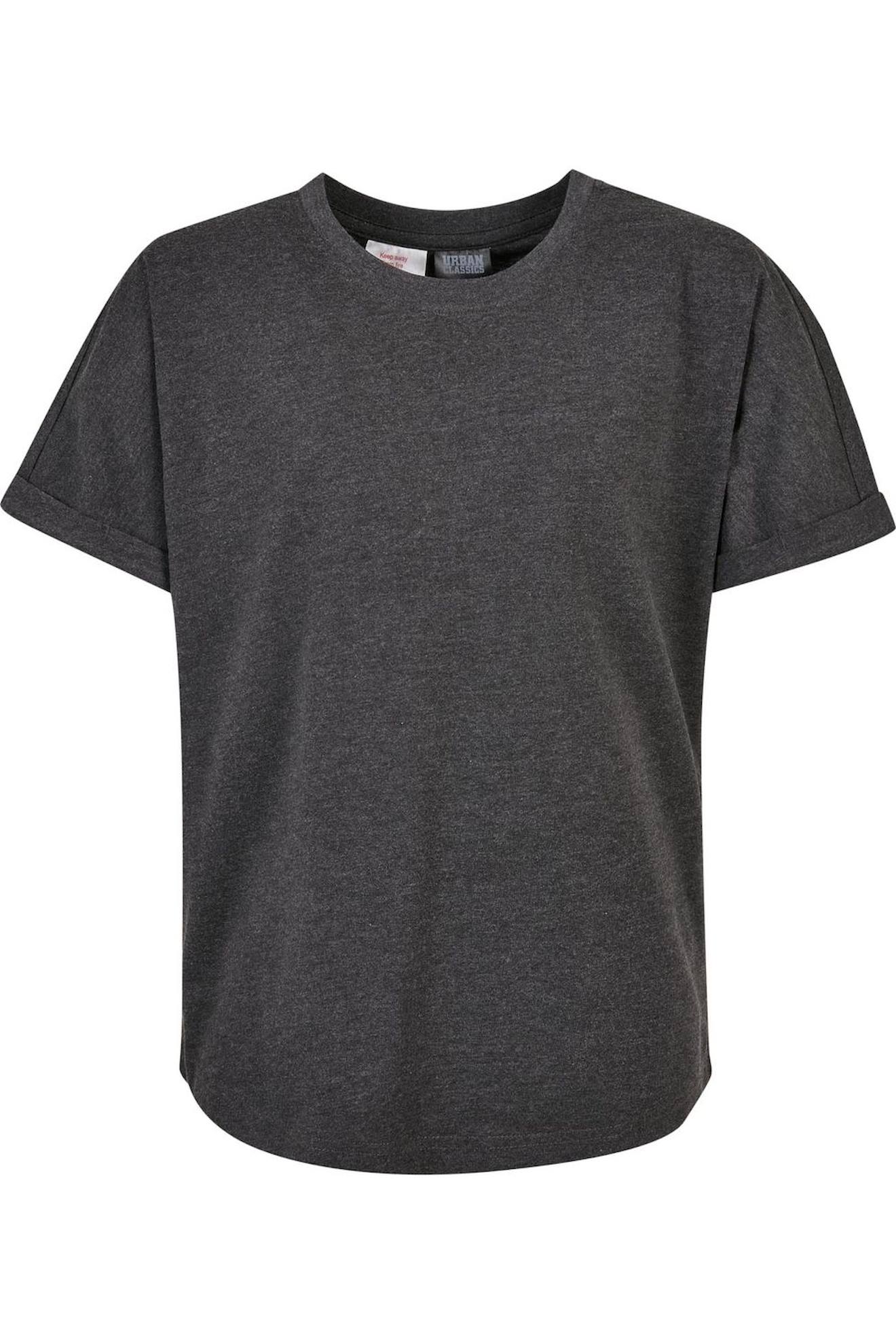 T-shirts Coton Charbon / Blanc