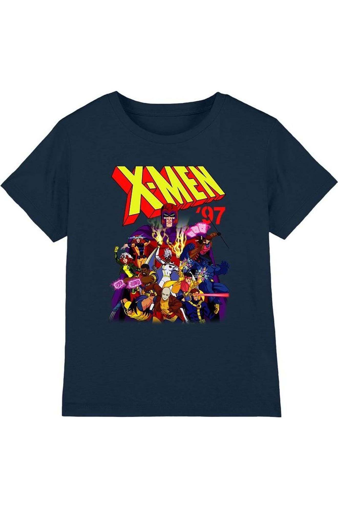 T-shirt Motif Bande Dessinée X-men Coton X-men 97 Bleu Marine