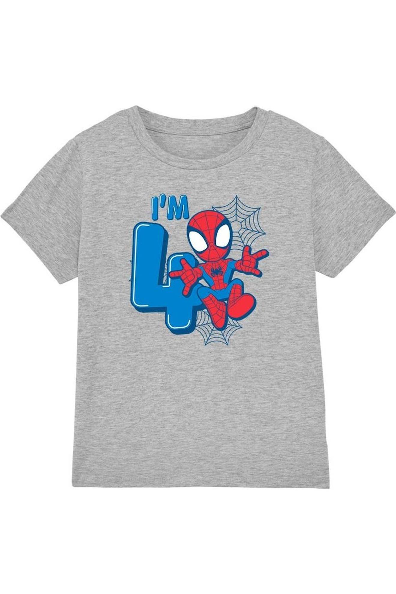 T-shirt Coton Cute Spidey Gris Chiné