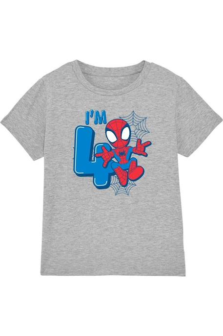 Fille-T-shirt, sous-pull-T-shirt coton cute spidey