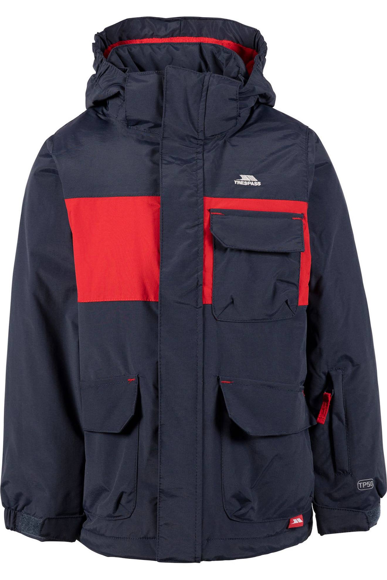 Blouson De Ski Montee Bleu Marine / Rouge
