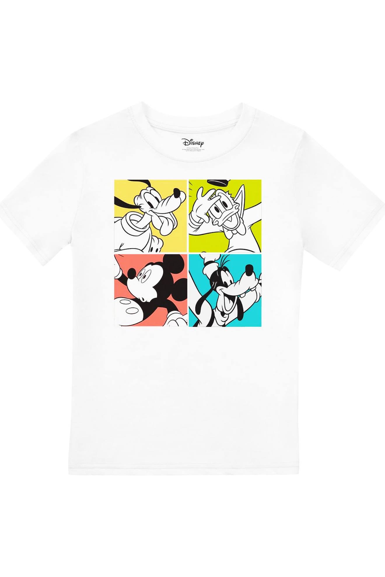 T-shirt Motif Mickey Mouse Coton Disney Blanc