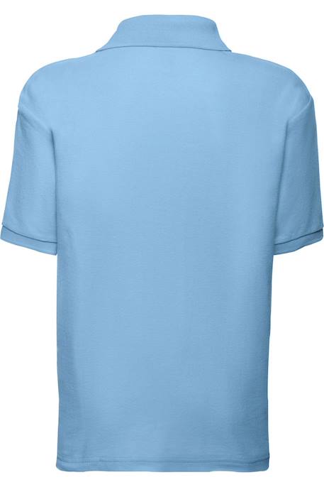 Polo polyester 65/35 Bleu ciel+Bleu marine+Bleu marine sombre+Bleu roi+Bordeaux+Noir+Rose clair+Rouge+Tournesol+Vert bouteille+Violet 2 - vertbaudet enfant 